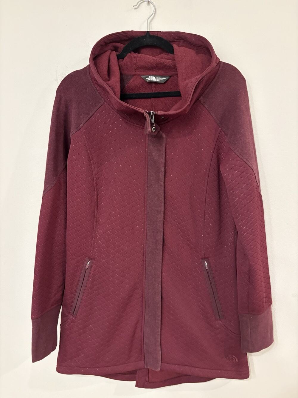 The North Face Recover Up Quilted Jacket Maroon Womens Size Medium
